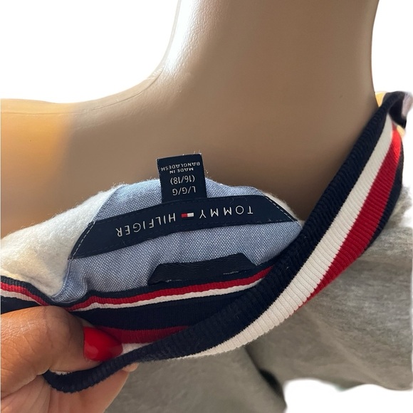 Tommy Hilfiger Letterman Varsity Sewn Letter H Soft Lined Jacket Sz Lge (16-18) - Picture 11 of 11